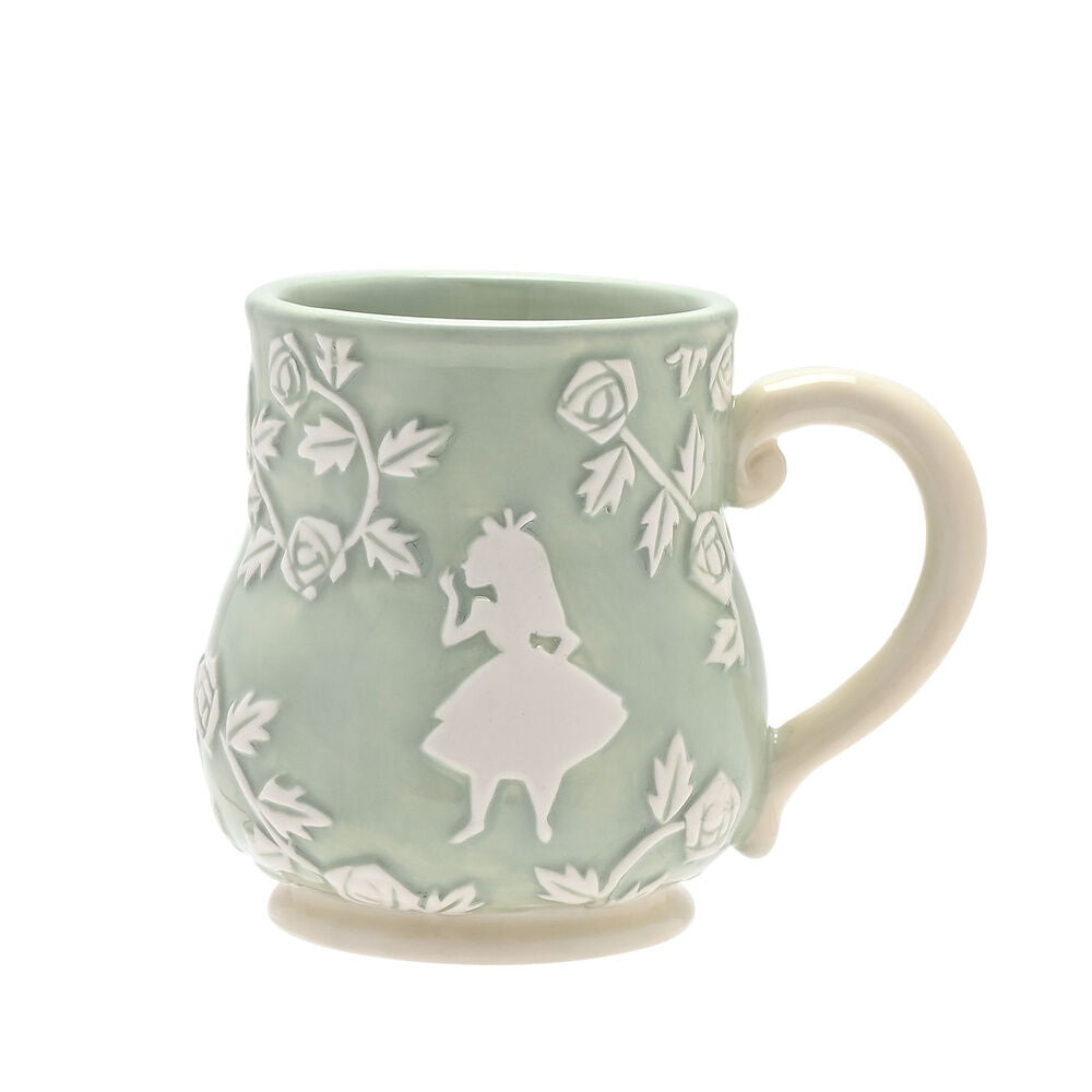 Taza de cerámica Disney del Sombrerero Loco con decoración floral - 3