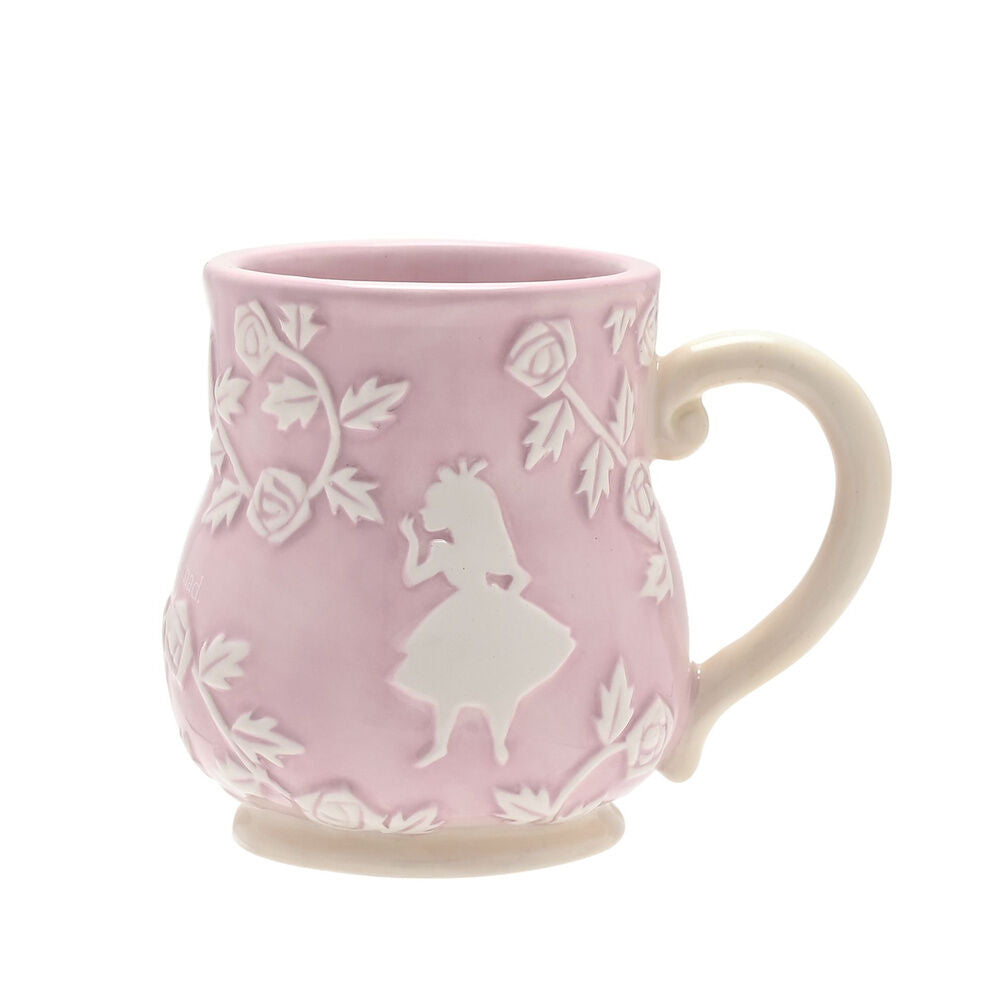 Taza rosa de cerámica del Gato de Cheshire de Disney - 3