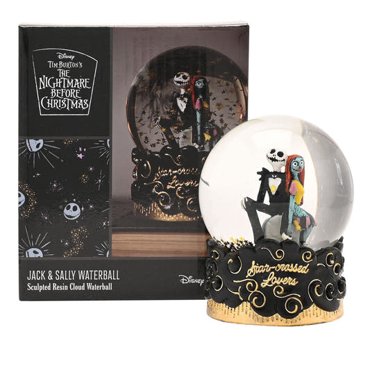 Bola de nieve de Pesadilla Antes de Navidad con Jack Skellington y Sally - 3