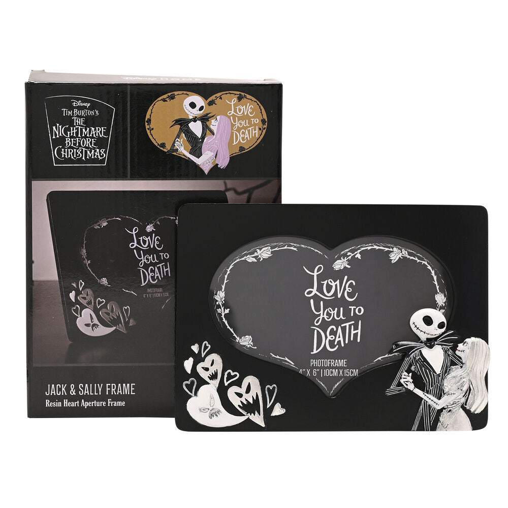 Marco de fotos Love You to Death de Pesadilla antes de Navidad con Jack y Sally - 3
