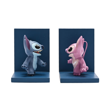 Sujetalibros Disney con figuras 3D de Stitch y Angel - 3