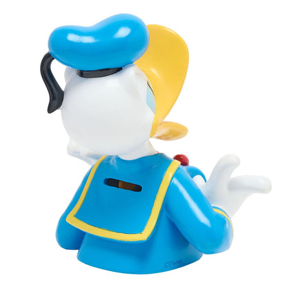 Hucha de resina del Pato Donald Disney con uniforme azul - 3