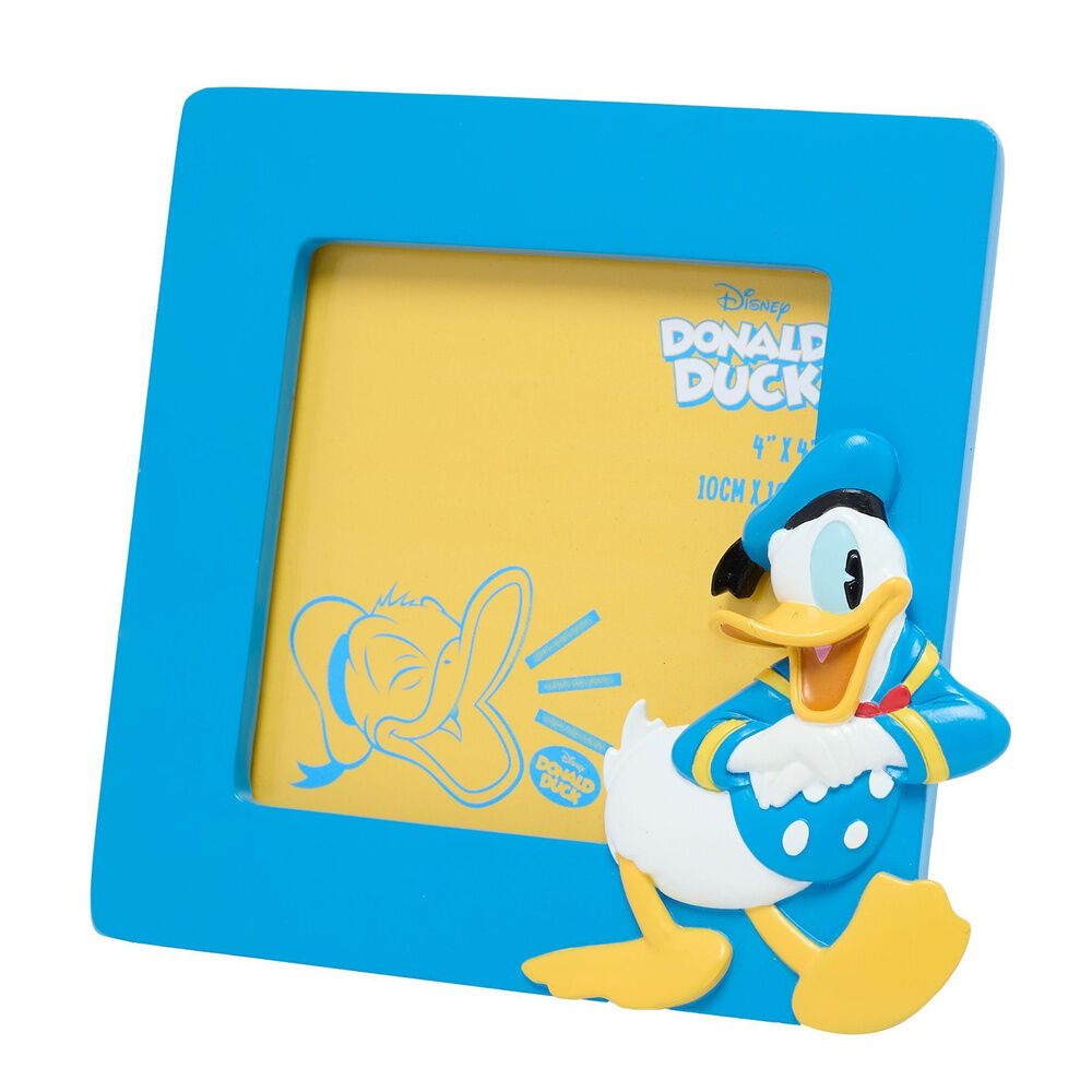 Marco de fotos de resina de Donald Duck de Disney en azul y amarillo - 3