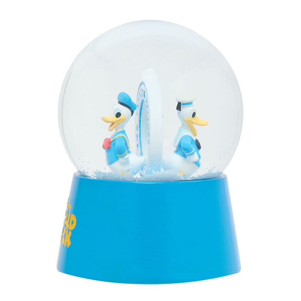 Bola de nieve azul de Donald Duck Disney con dos figuras - 3