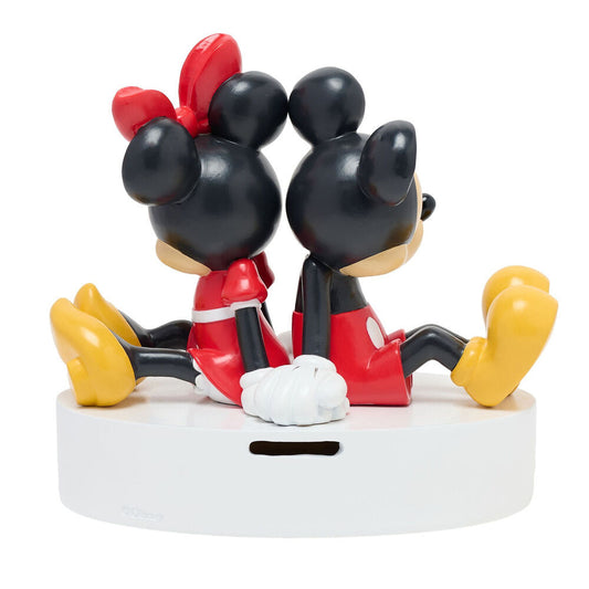 Hucha de resina Disney con Mickey y Minnie sentados - 3