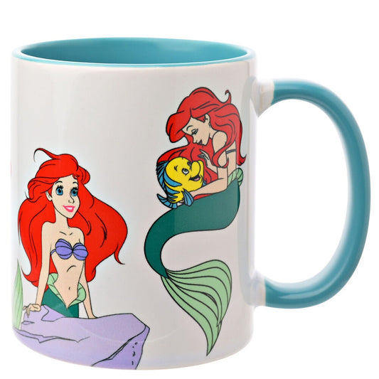 Taza de cerámica de Ariel de La Sirenita Disney con asa turquesa - 3