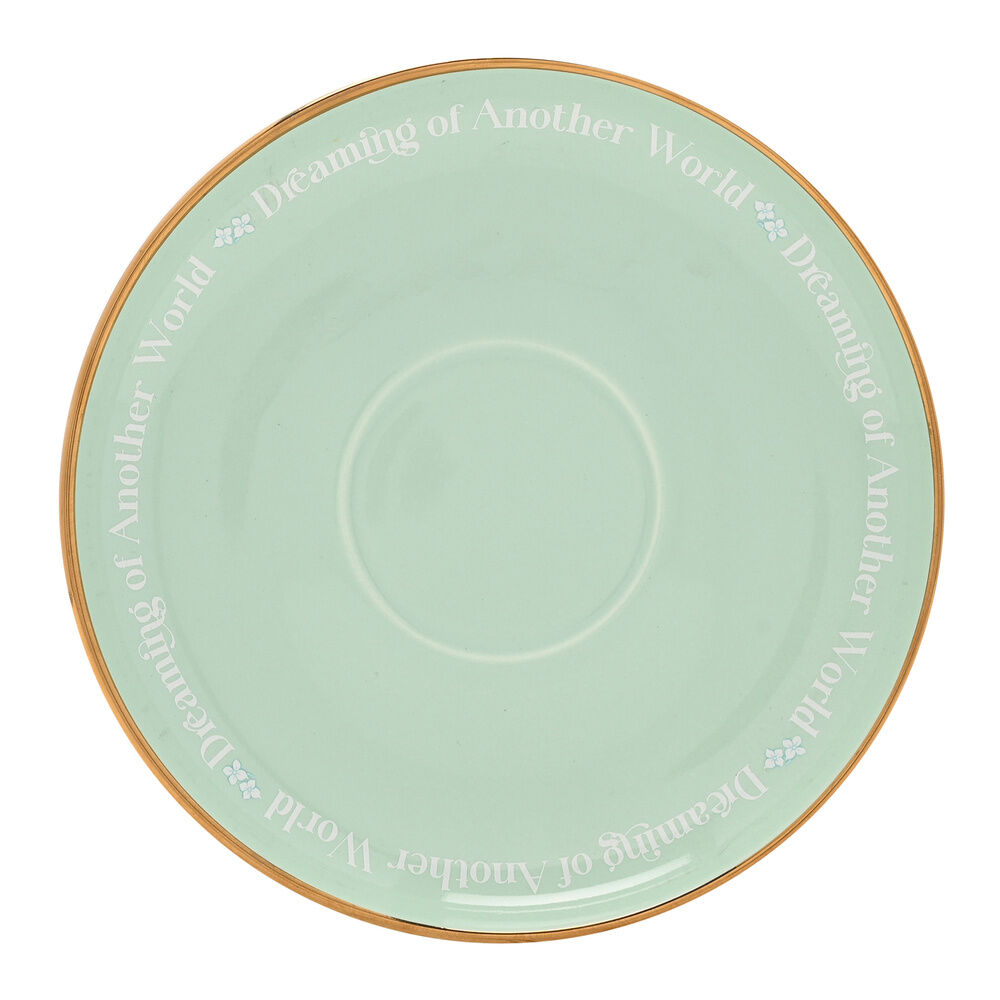 Taza de té y platillo verde menta de Ariel de La Sirenita Disney - 4