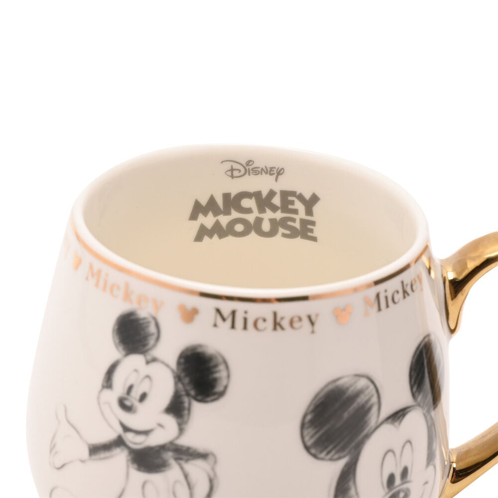 Taza de porcelana china de Mickey Disney con asa dorada - 4