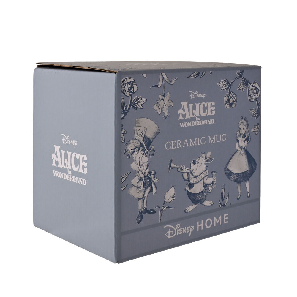 Taza de cerámica Disney del Sombrerero Loco con decoración floral - 4