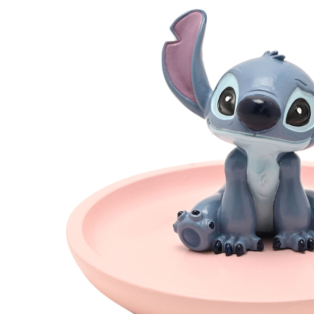 Plato decorativo rosa de resina con figura de Stitch de Disney - 4
