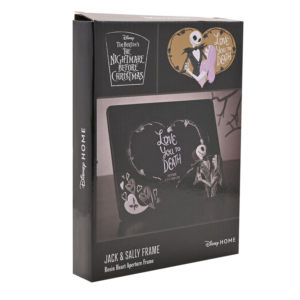 Marco de fotos Love You to Death de Pesadilla antes de Navidad con Jack y Sally - 4
