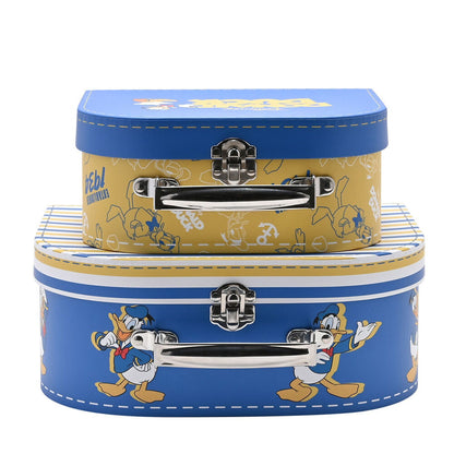Set de dos cajas de almacenamiento Disney Donald Duck en azul, blanco y amarillo - 4