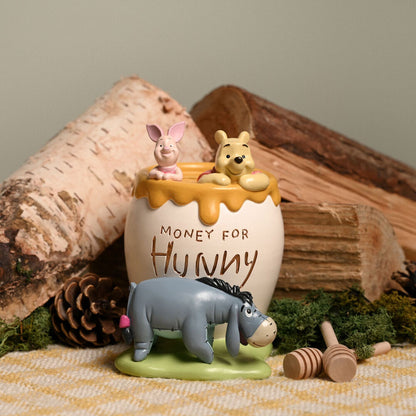 Hucha de resina de Winnie the Pooh con Piglet y Eeyore - 4
