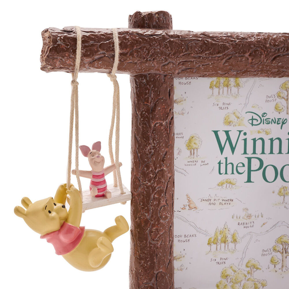 Marco de fotos de resina Disney con Winnie the Pooh y Piglet - 4