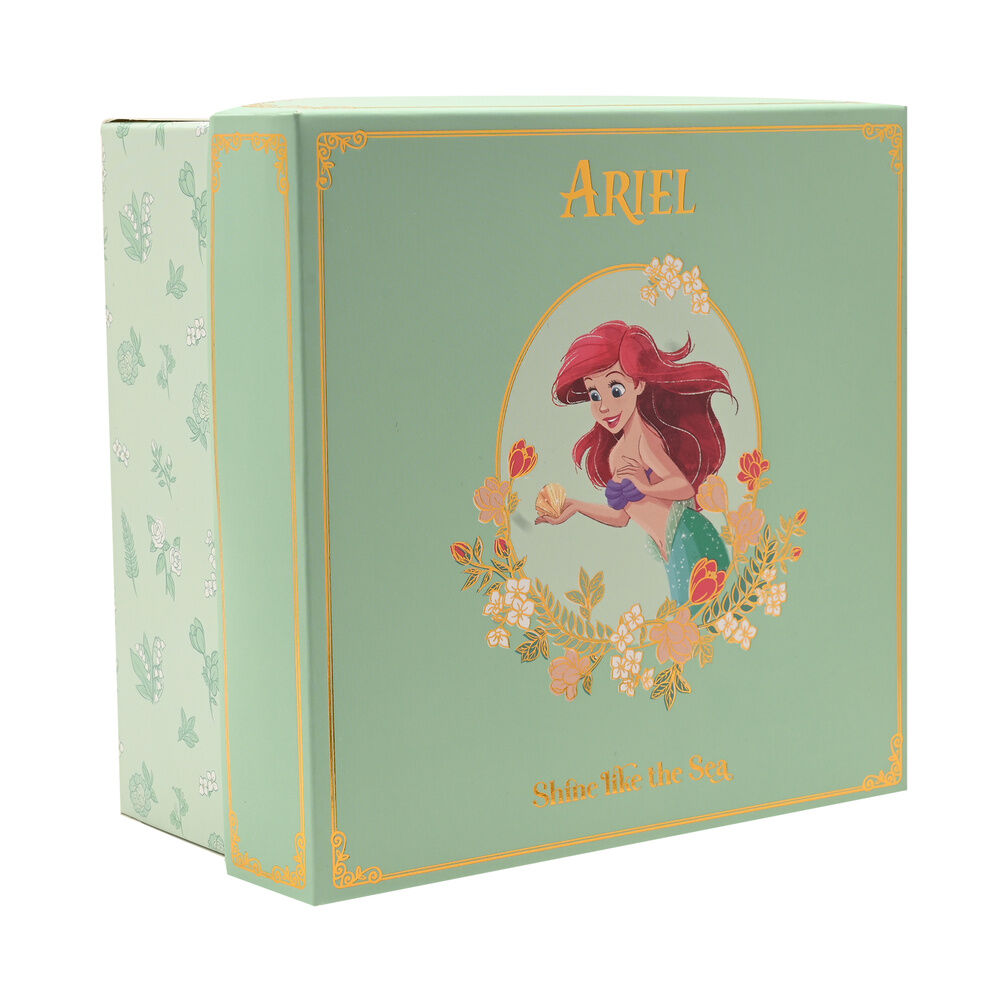 Taza de té y platillo verde menta de Ariel de La Sirenita Disney - 5