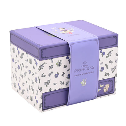 Joyero musical de Blancanieves Disney lila con cajón y diseño floral - 5
