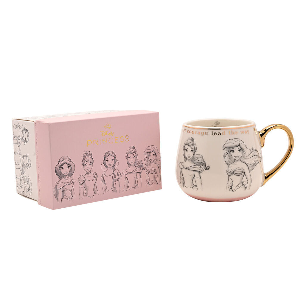 Taza de porcelana Princesas Disney con Ariel y Aurora - 5
