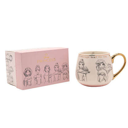 Taza de porcelana Princesas Disney con Ariel y Aurora - 5