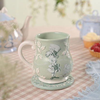 Taza de cerámica Disney del Sombrerero Loco con decoración floral - 5