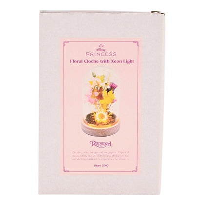 Flor de Rapunzel Disney en campana transparente con luz de neón - 6