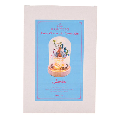Campana floral iluminada de Jasmine Disney con base de madera - 6