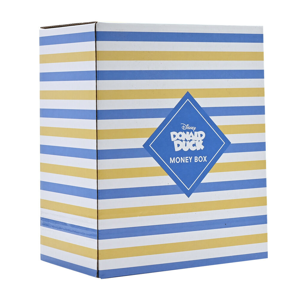 Hucha de resina del Pato Donald Disney con uniforme azul - 6