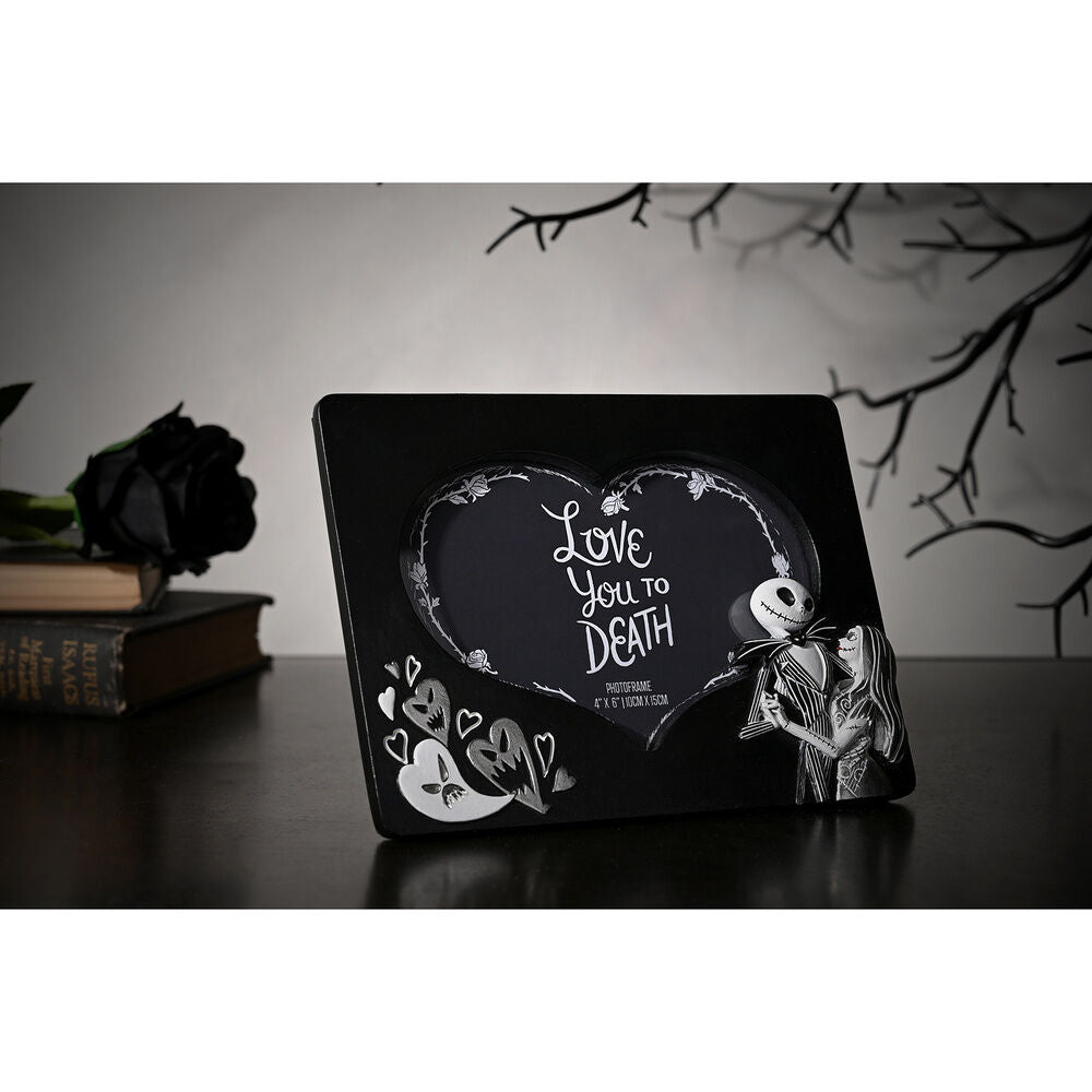 Marco de fotos Love You to Death de Pesadilla antes de Navidad con Jack y Sally - 6