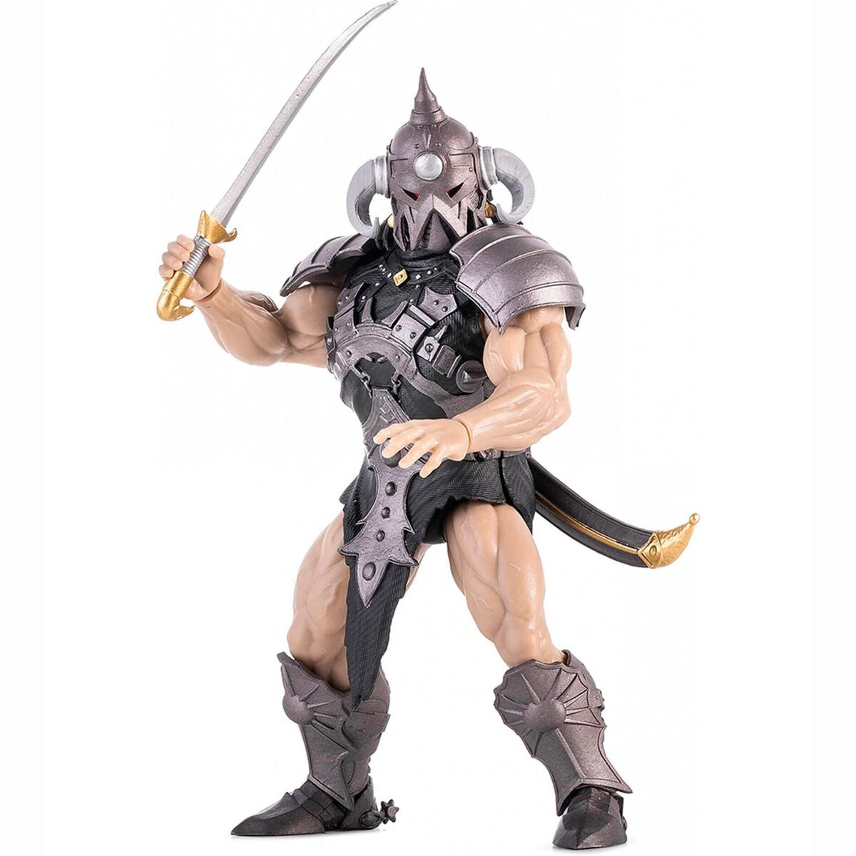 Figura articulada Death Dealer Frazetta Icon con armadura, escudo, hacha y espada - 4