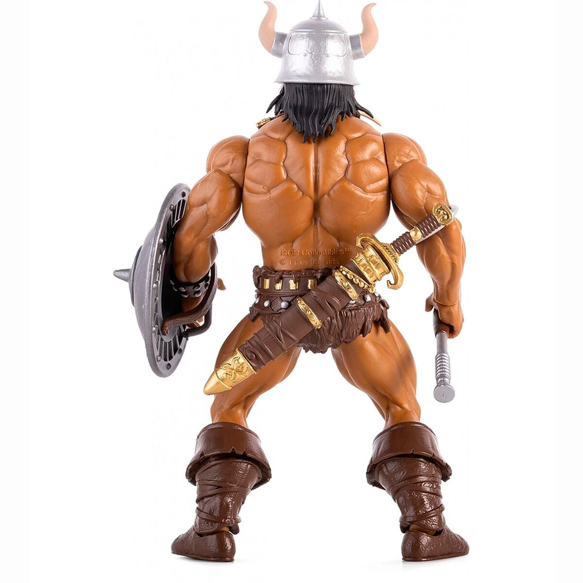 Figura articulada de Conan The Barbarian Frazetta Icon con escudo, hacha y espada - 2