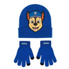 Set azul de gorro y guantes de Chase de Patrulla Canina