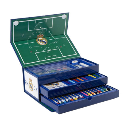 Maletín coloreable CERDÁ del Real Madrid con bandejas y materiales de dibujo - 3