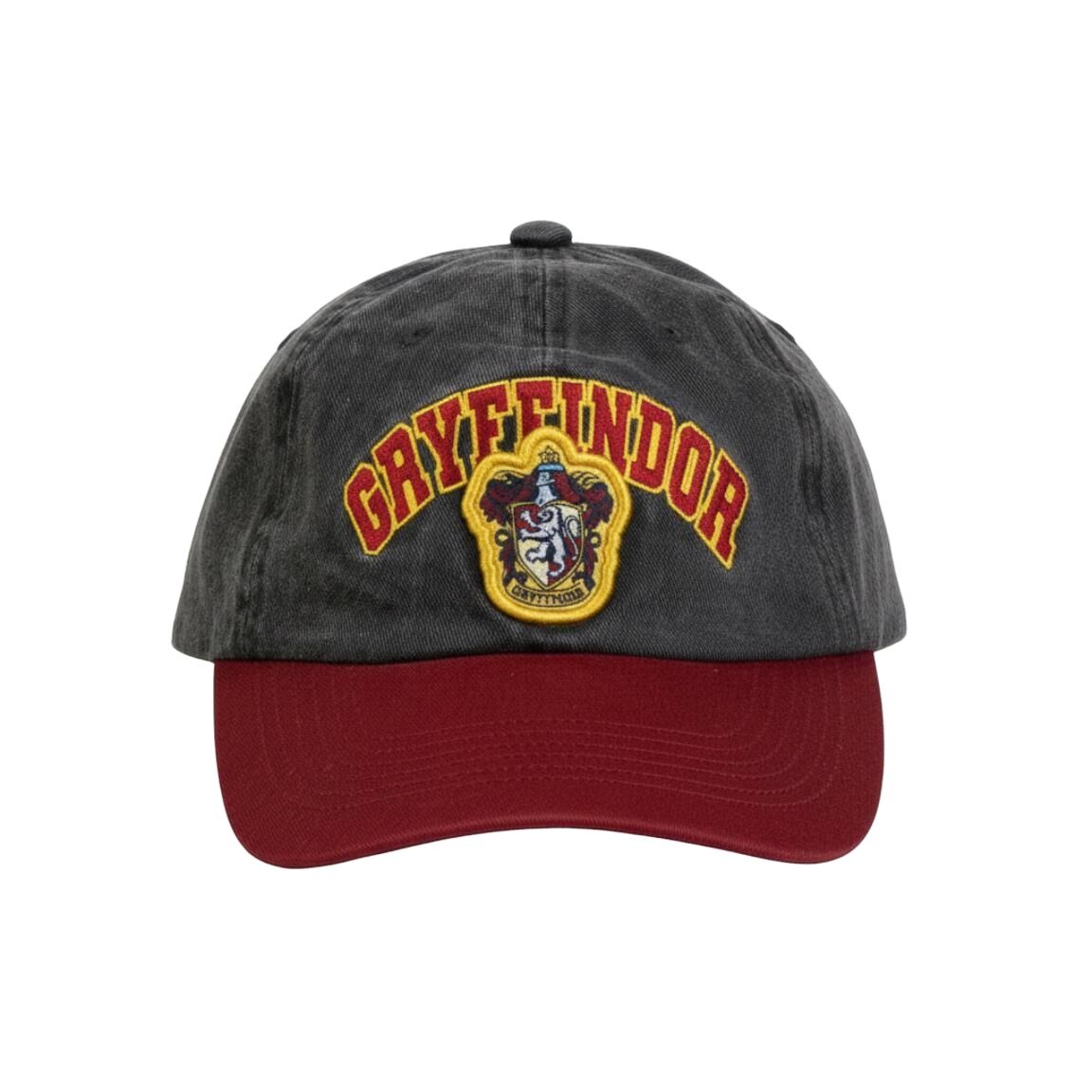Gorra gris y granate de Gryffindor Harry Potter con escudo frontal