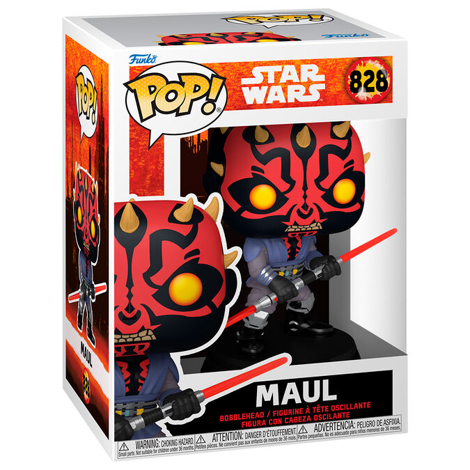 Figura Funko POP! Star Wars Maul Shadow Lord con sable doble rojo - 2