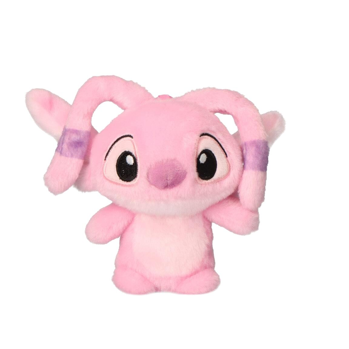 Llavero de peluche rosa de Angel de Stitch Disney
