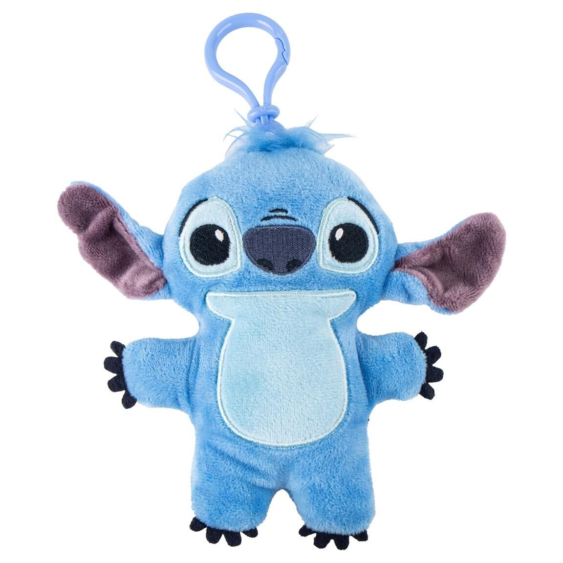 Llavero de peluche azul de Stitch Disney con enganche superior
