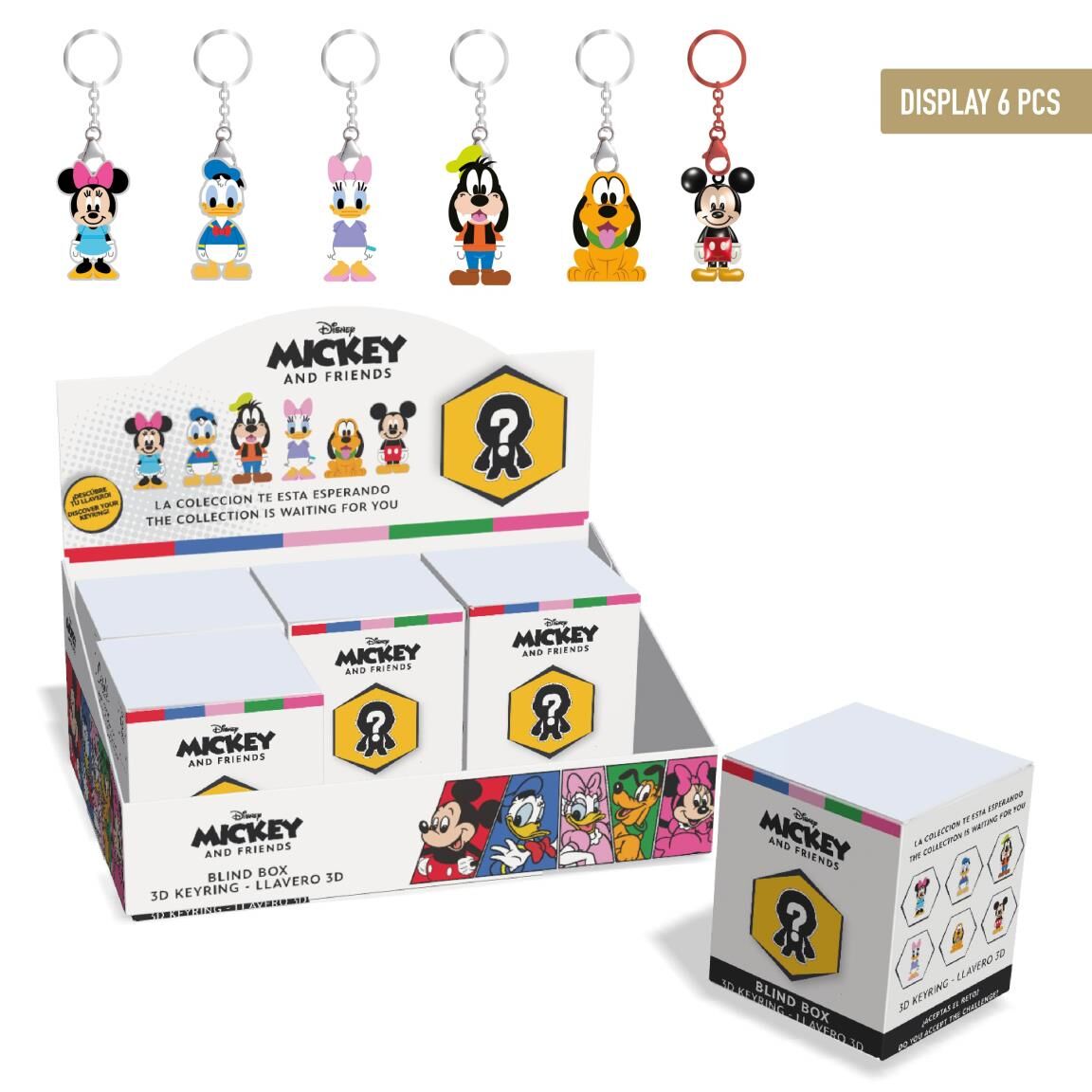 Llavero sorpresa 3D Mickey and Friends Disney en blind box
