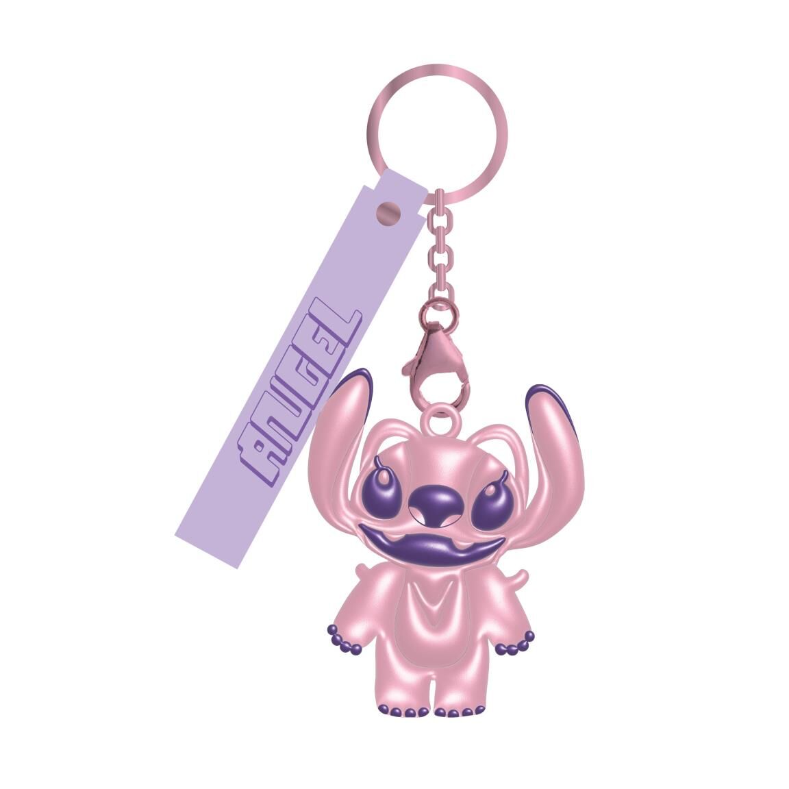 Llavero 3D rosa de Angel de Stitch Disney - 2