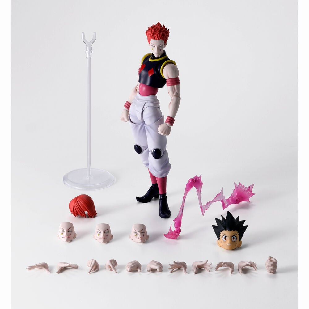 Figura articulada de Hisoka de Hunter x Hunter con accesorios