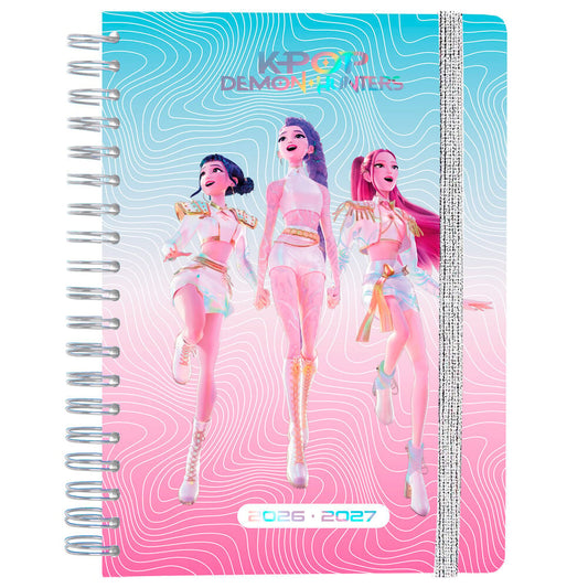 Agenda ERIK KPop Demon Hunters 2026/2027 A5 con tres protagonistas