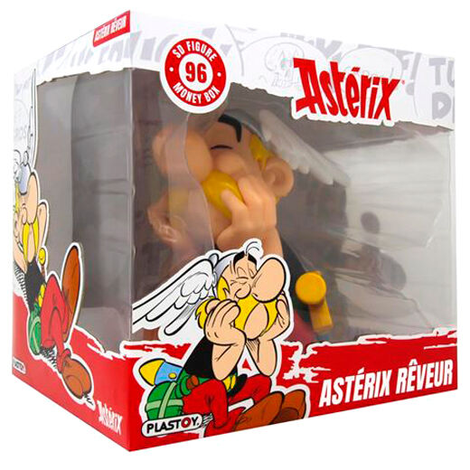Hucha de Asterix sentado con casco alado - 3