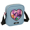 Bandolera azul Huntrix K-Pop Demon Hunters con correa ajustable