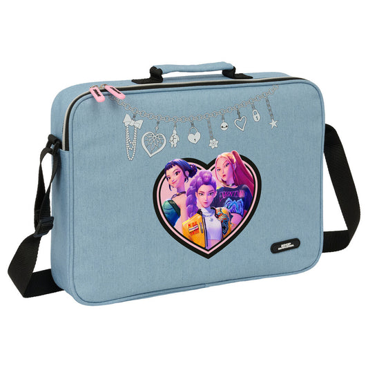 Cartera bandolera azul SAFTA Huntrix K-Pop Demon Hunters