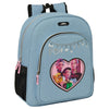 Mochila azul claro Huntrix de K-Pop Demon Hunters con tres personajes