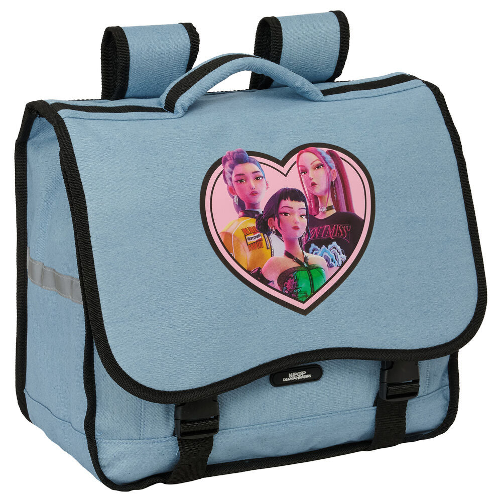 Mochila cartera azul Huntrix de KPop Demon Hunters