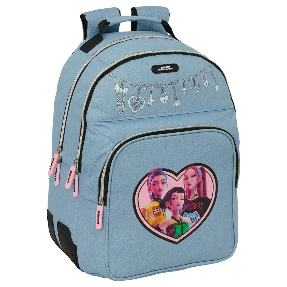 Mochila azul Huntrix K-Pop Demon Hunters de 42 cm