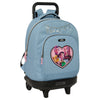 Trolley azul Huntrix de Kpop Demon Hunters con mochila extraíble