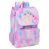 Mochila SAFTA Kpop Demon Hunters rosa y lila con ilustración de las guerreras K-pop