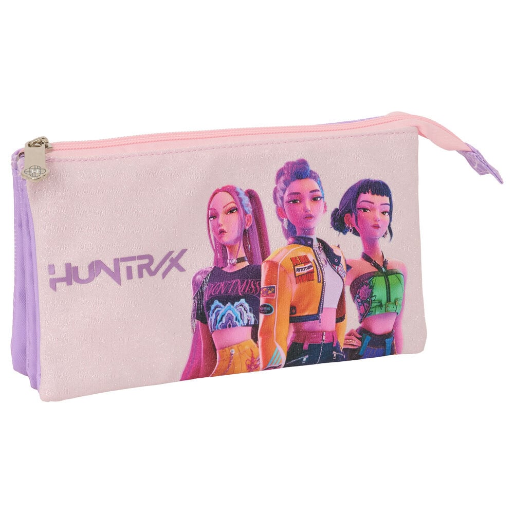 Portatodo triple rosa HUNTRIX de Kpop Demon Hunters