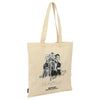 Bolsa tote beige de Kpop Demon Hunters con ilustración de las guerreras