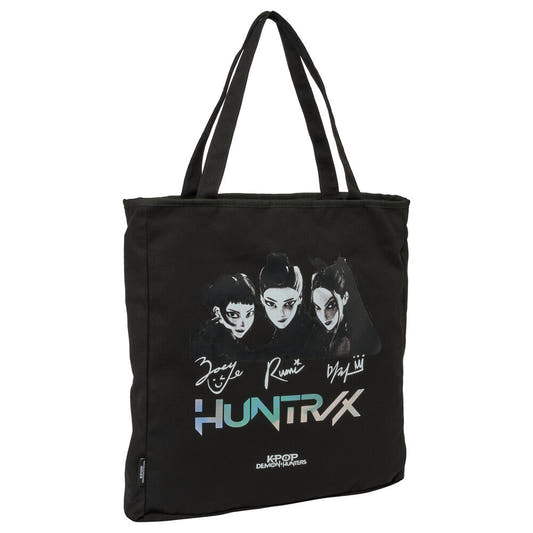 Bolsa tote negra HUNTR/X de KPop Demon Hunters